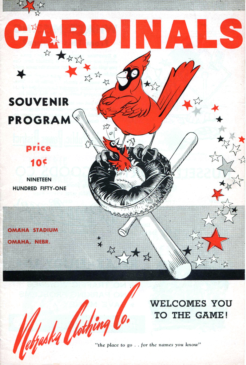 Vintage 1951 St Louis Cardinals VS Chicago Cubs Souvenir Baseball