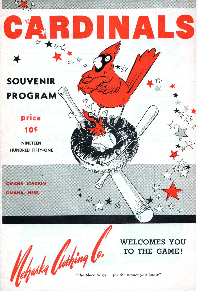 St. Louis Cardinals Vintage 1954 Scorecard Poster