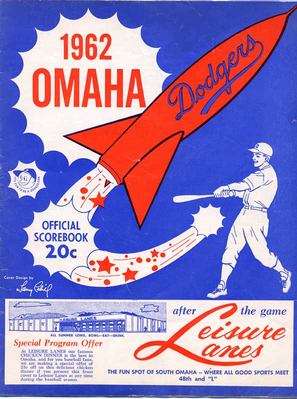Omaha Dodgers Baseball Program 1961