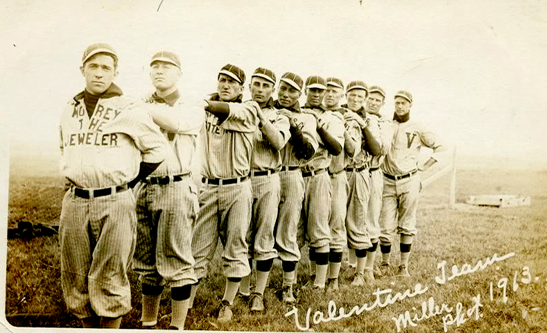 Valentine Nebraska 1913 baseball