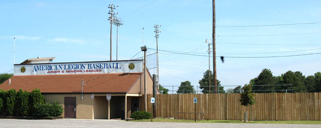 Entrance to Columbus NE baseball 
stadium